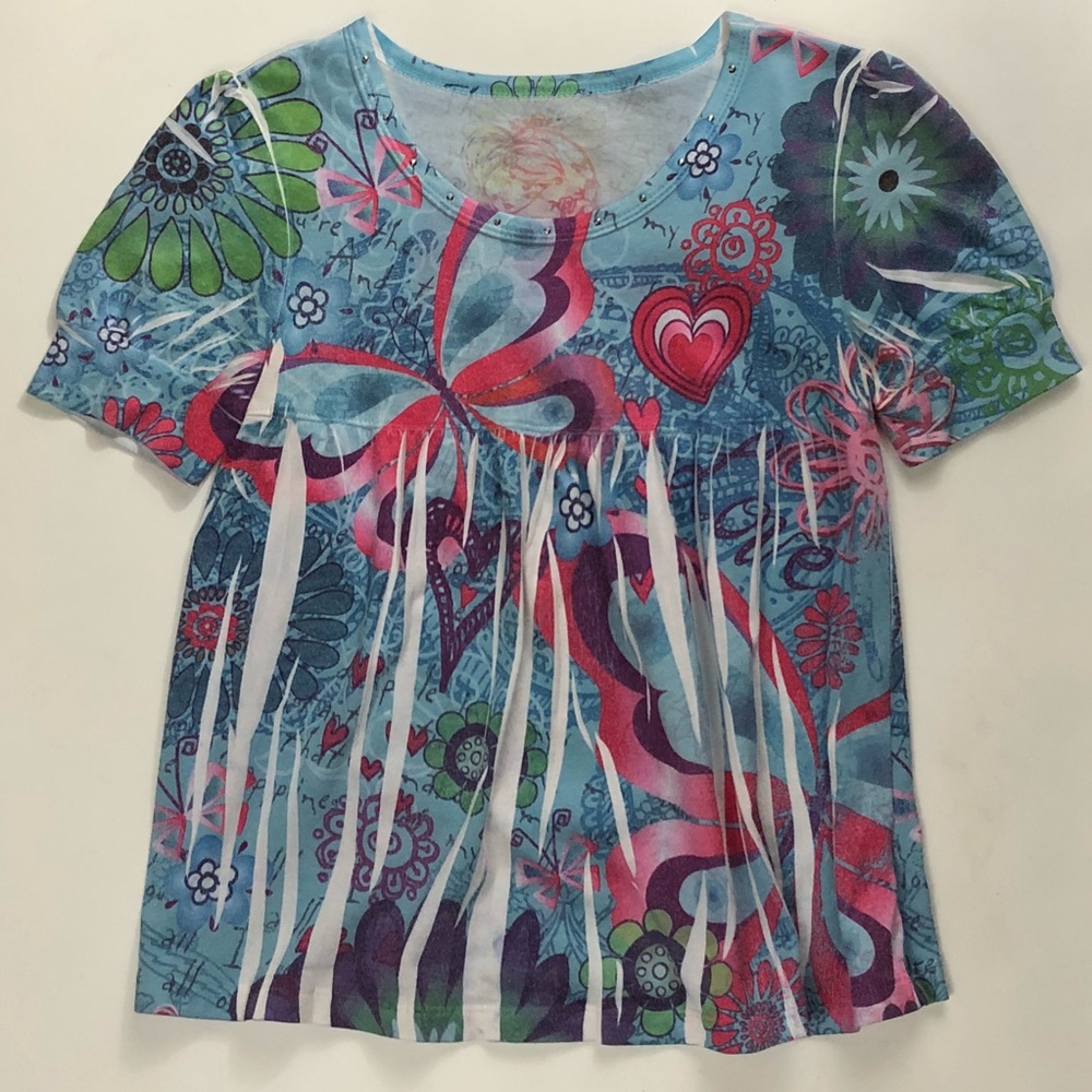 Children’s Place Butterfly Heart Flower Top